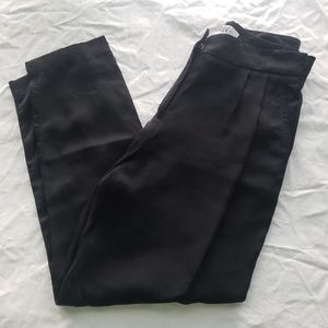 Tibi Newyork Silk Black Pants